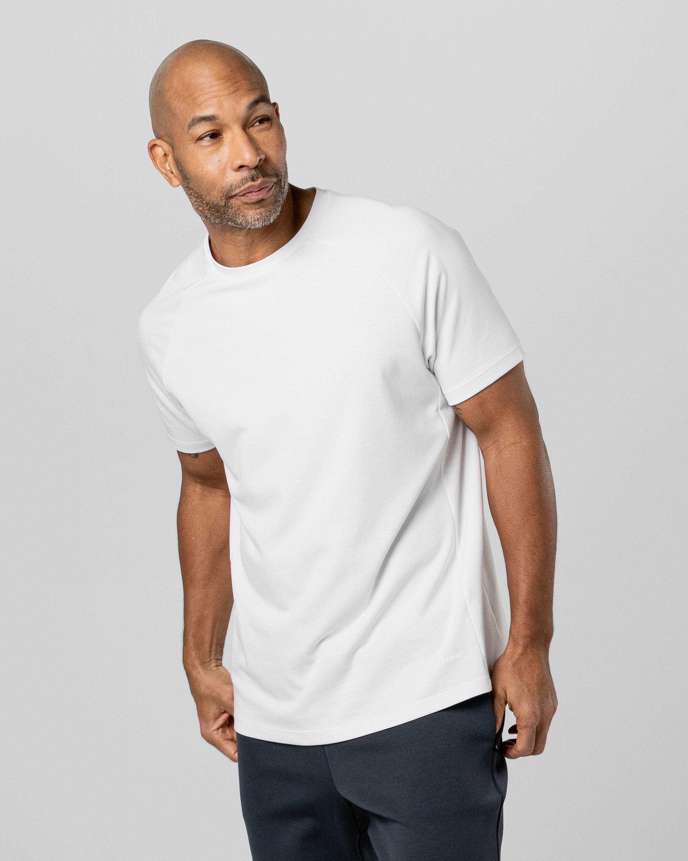 Sooper Raglan Tee - White