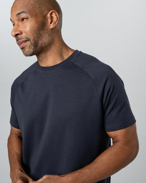 Sooper Raglan Tee - Ebony