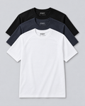 Sooper Raglan Tee 3-Pack - Black/White/Ebony
