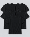 Sooper Raglan Tee 5-Pack - Black
