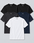 Sooper Raglan Tee 5-Pack - Black/Ebony/Navy/White