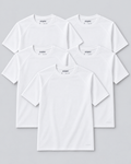 Sooper Raglan Tee 5-Pack - White