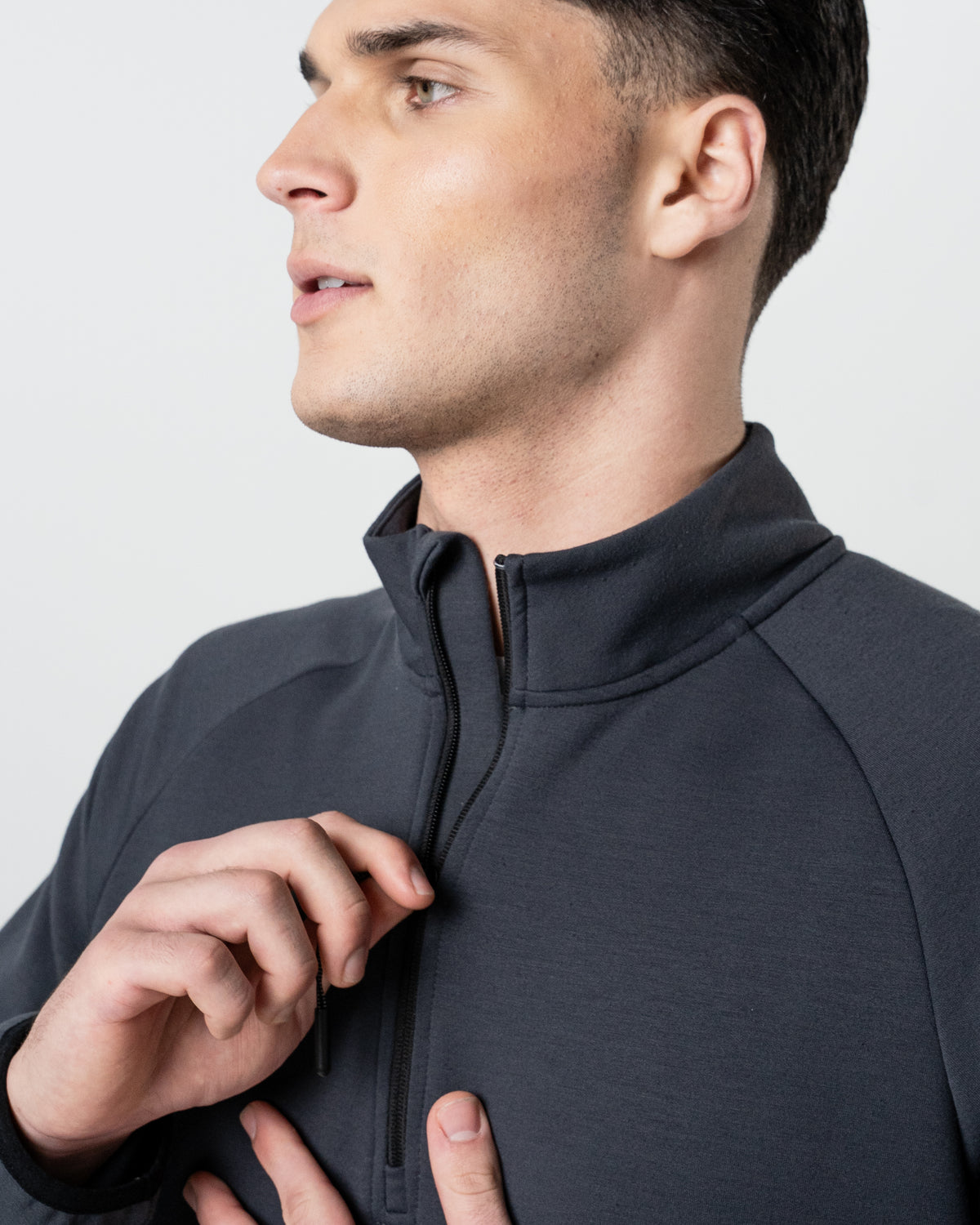 Tech Quarter-Zip - Ebony